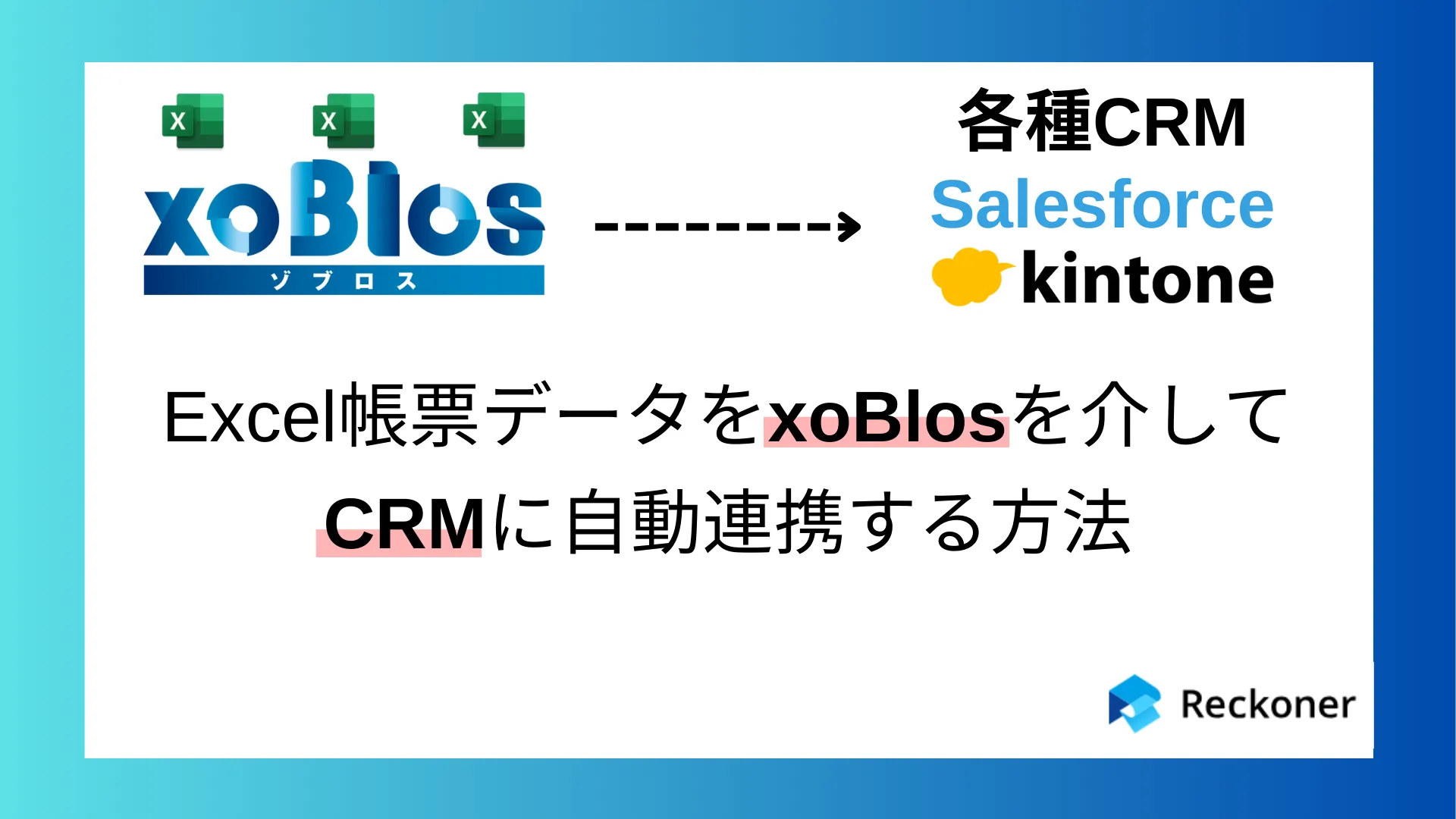 Excel帳票データをxoBlosを介してCRMに自動連携する方法のサムネイル